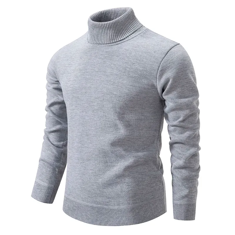 Men's cotton turtleneck sweater - soft and high quality