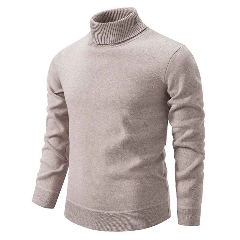 Men's cotton turtleneck sweater - soft and high quality