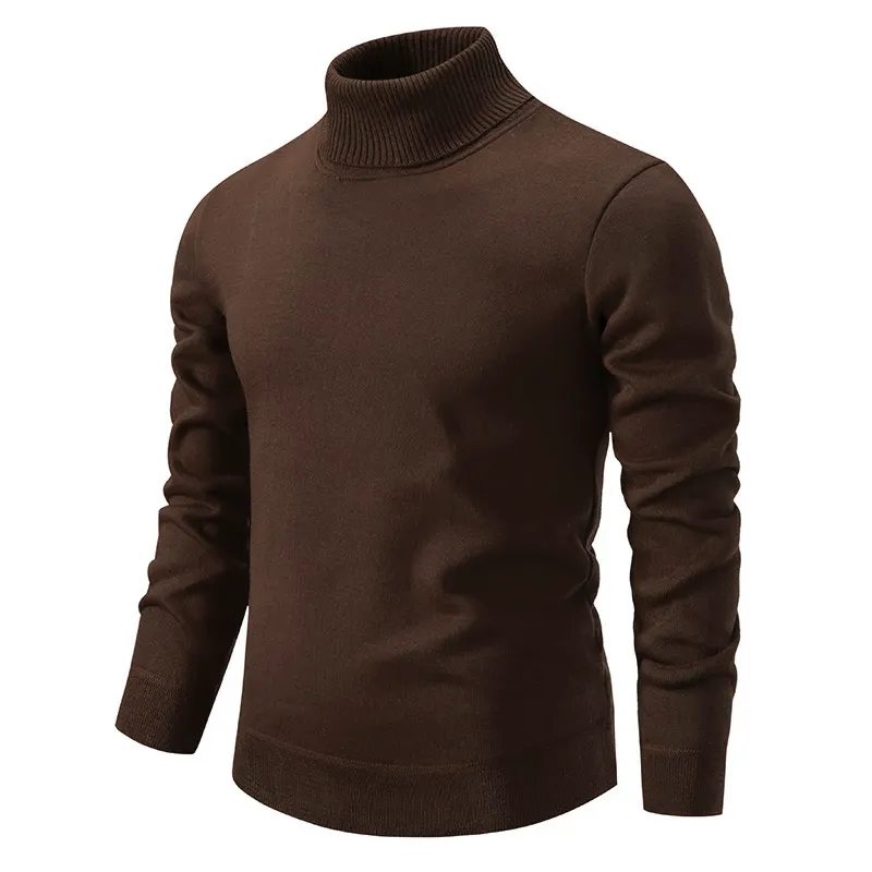 Men's cotton turtleneck sweater - soft and high quality