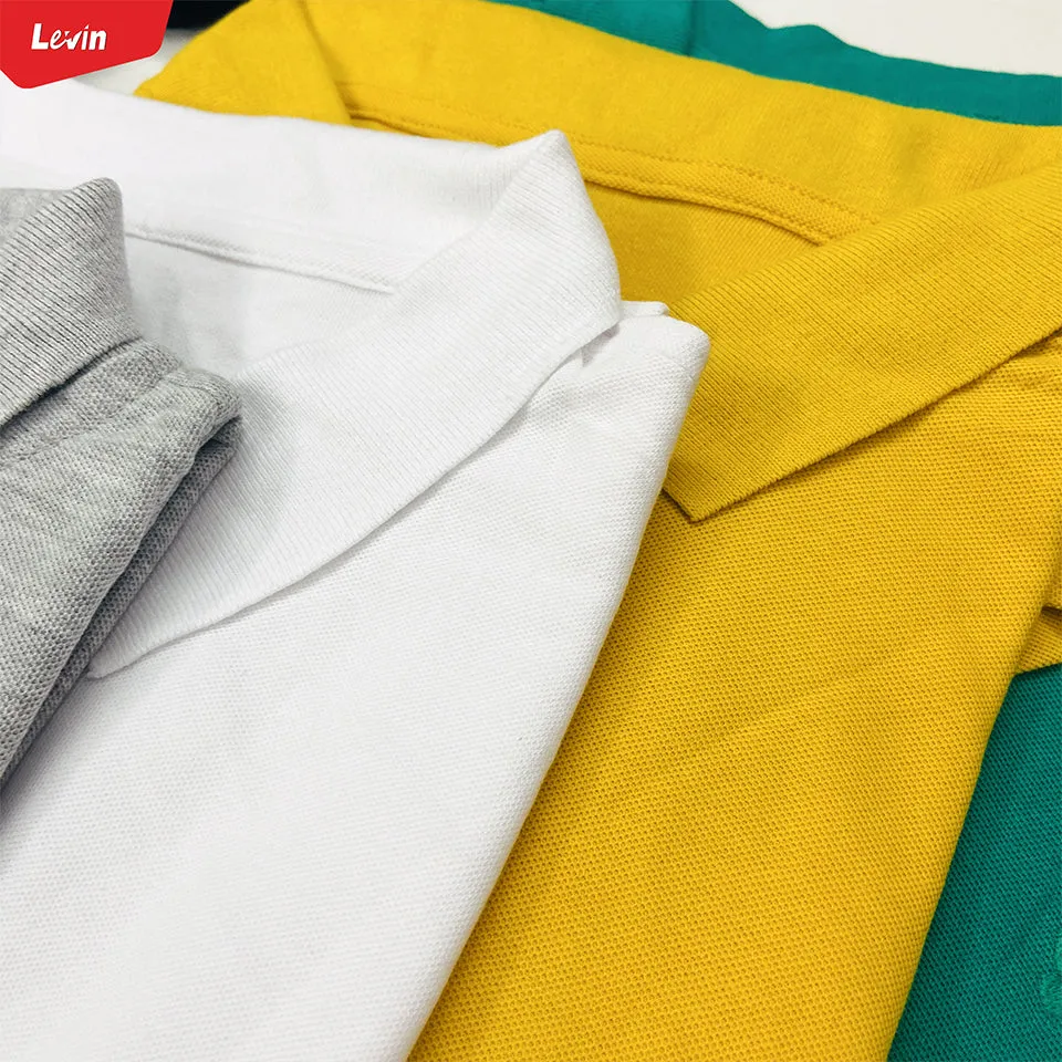 Mens Short Sleeve Regular & Relaxed Fit Pique Polo Cotton T-Shirt