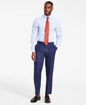 Nautica Mens Modern fit Dress Pants 34 / 32 Blue Solid