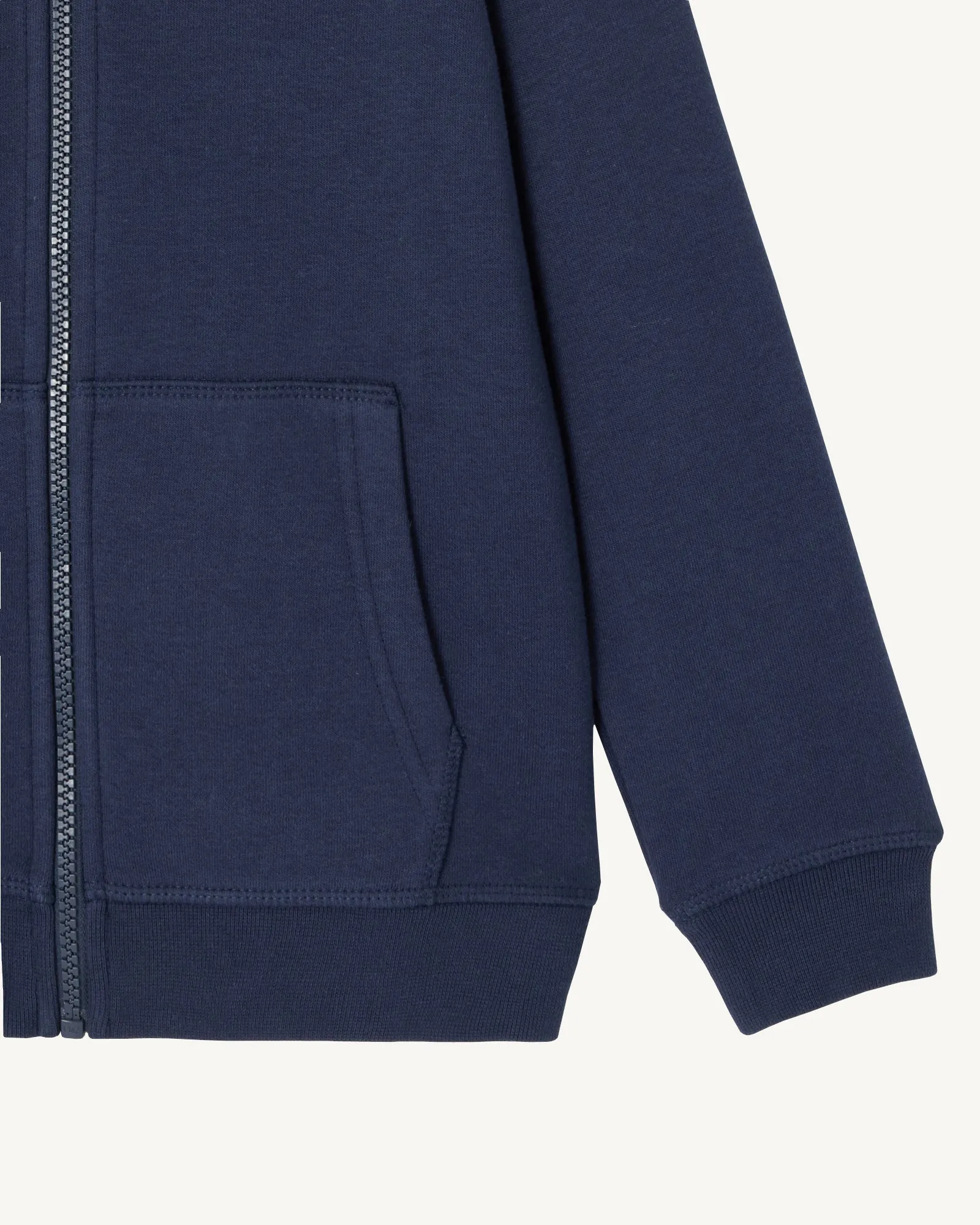 Navy Tijuana kid's organic cotton hooded sweatshirt