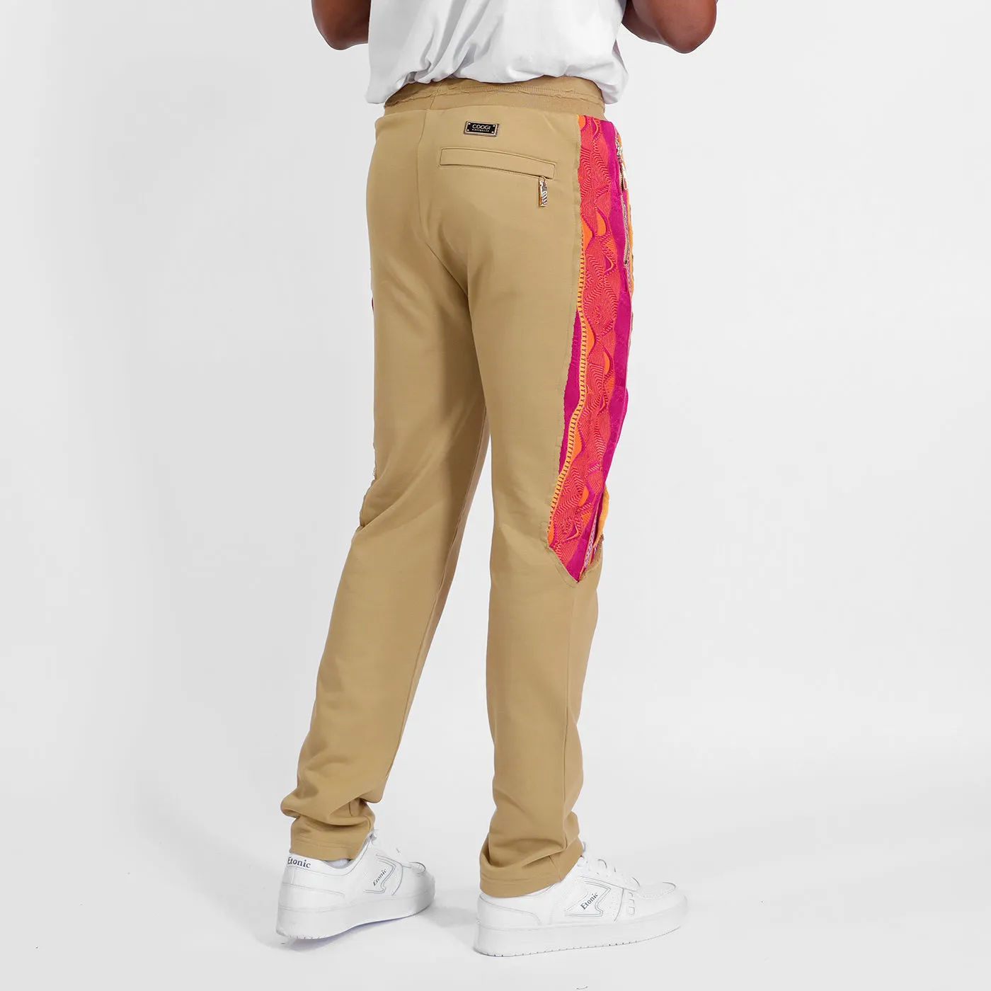New -COOGI Sweater Pieced Jogger In Khaki