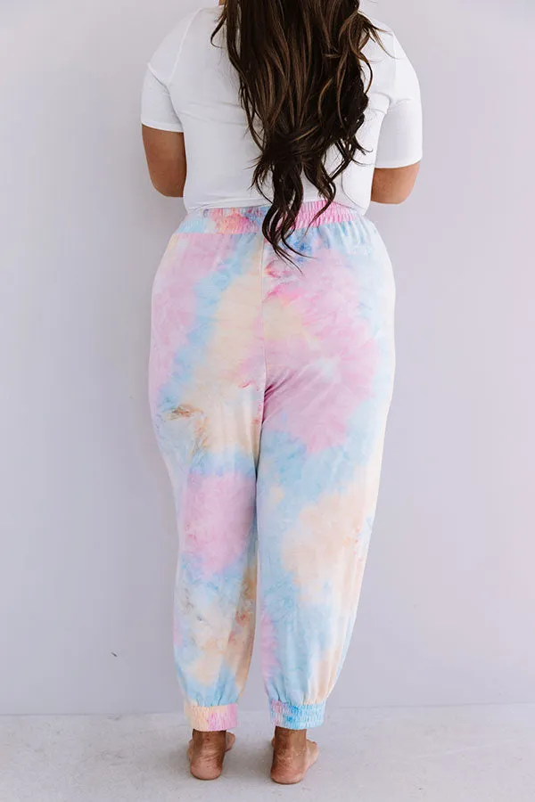 Newly Obsessed Tie Dye Joggers Curves