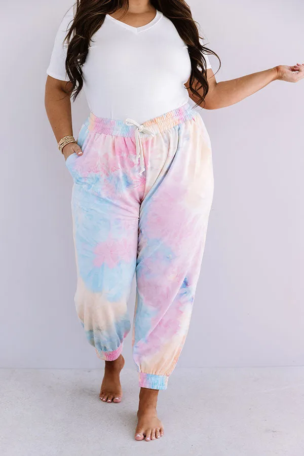 Newly Obsessed Tie Dye Joggers Curves