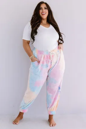 Newly Obsessed Tie Dye Joggers Curves