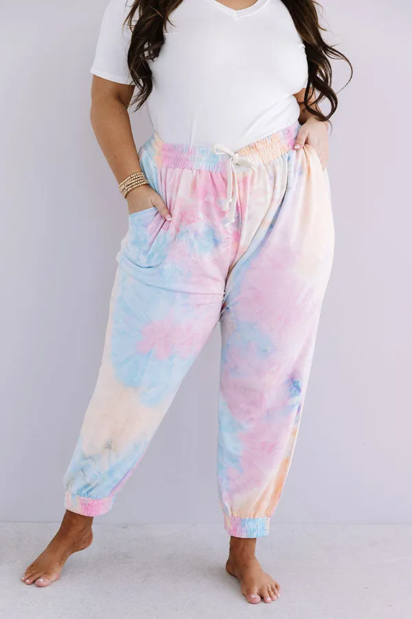 Newly Obsessed Tie Dye Joggers Curves