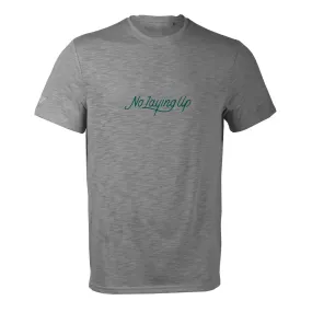 NLU Modern Script T-Shirt by Levelwear | Pebble Grey