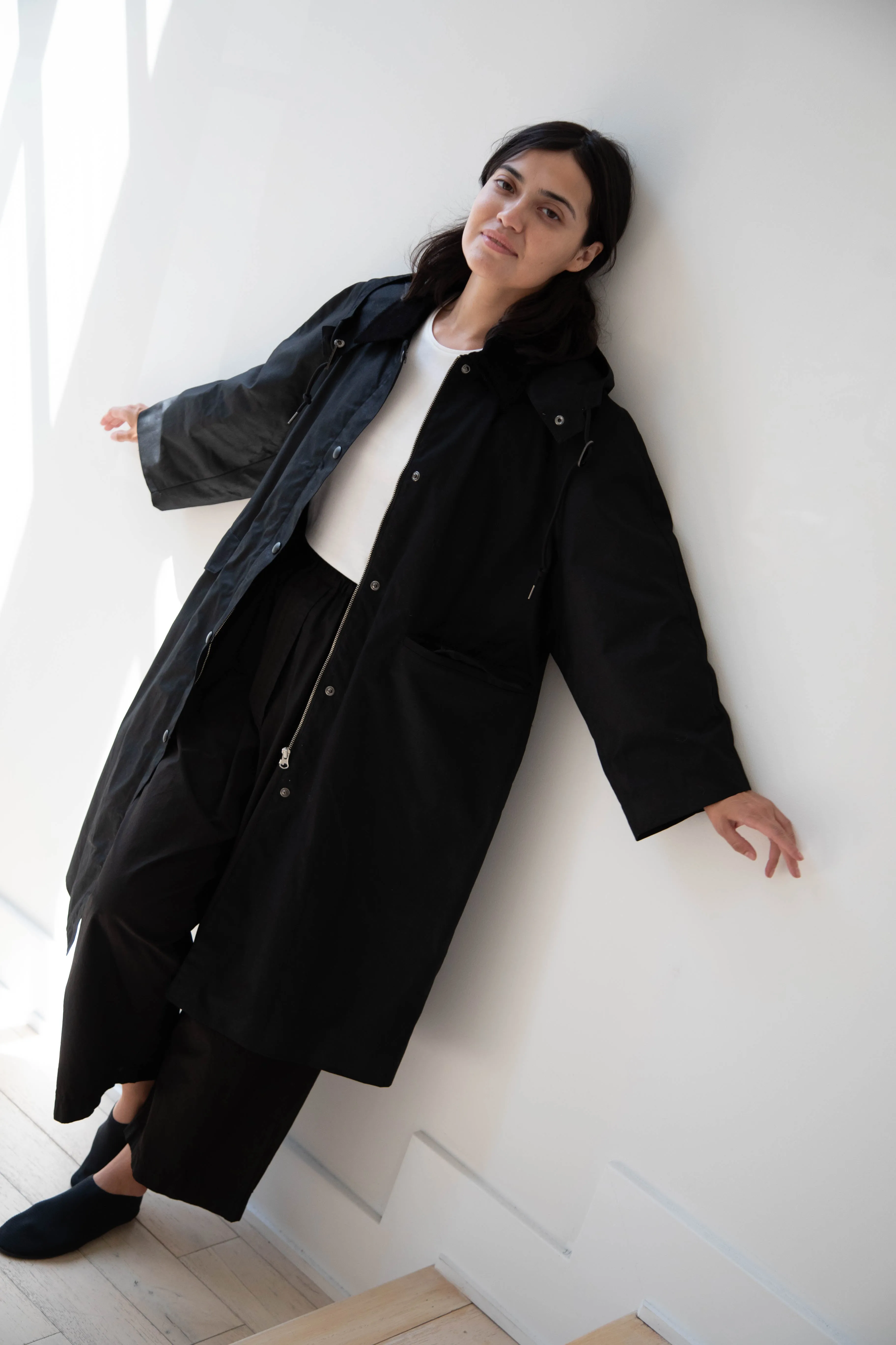 Nothing Written | Waxed Cotton Hooded Trench