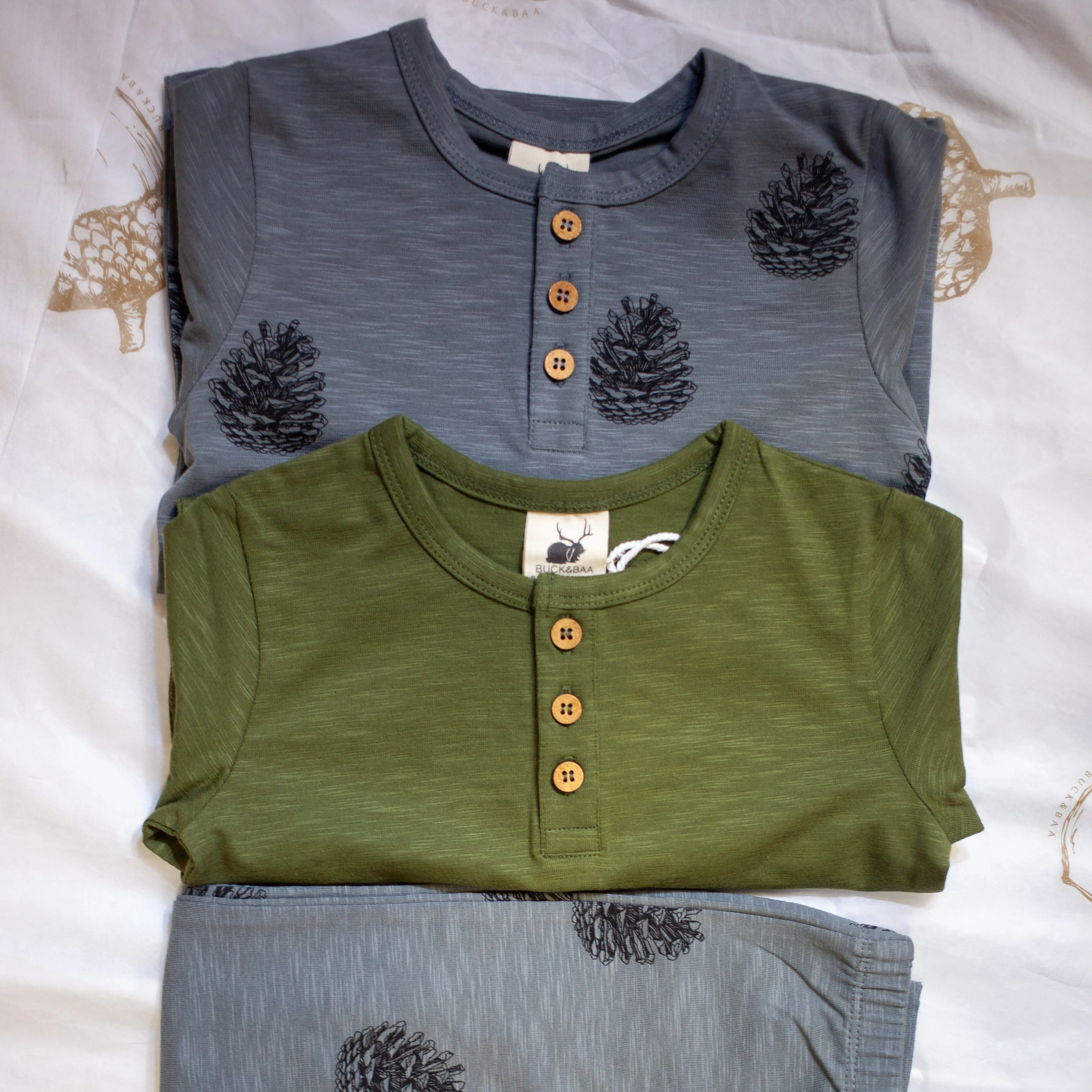 Organic Cotton - Pinecone Henley