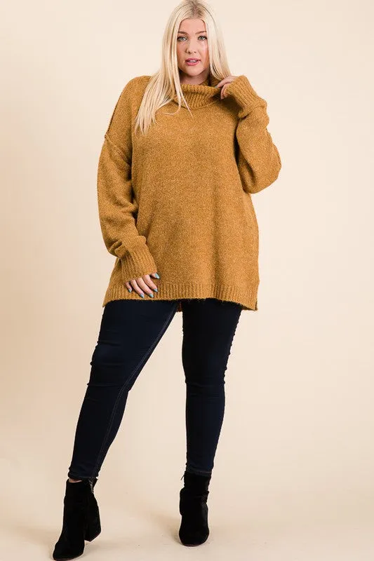Oversized Turleneck Sweater S-3XL
