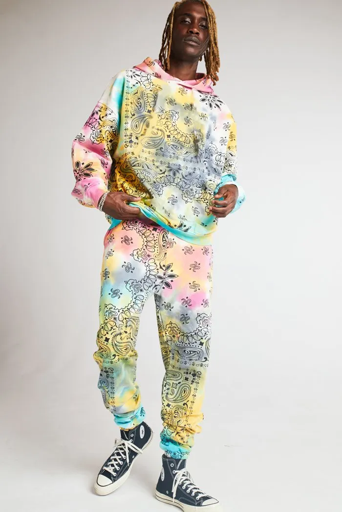 Paisley Printed Tie Dye Jogger