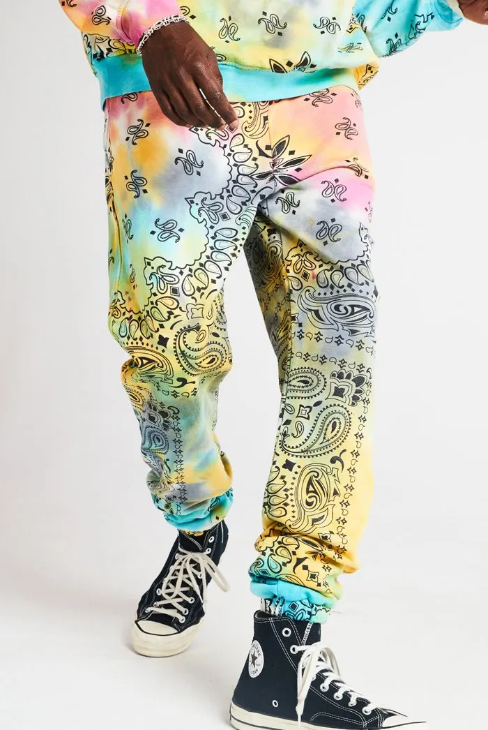 Paisley Printed Tie Dye Jogger