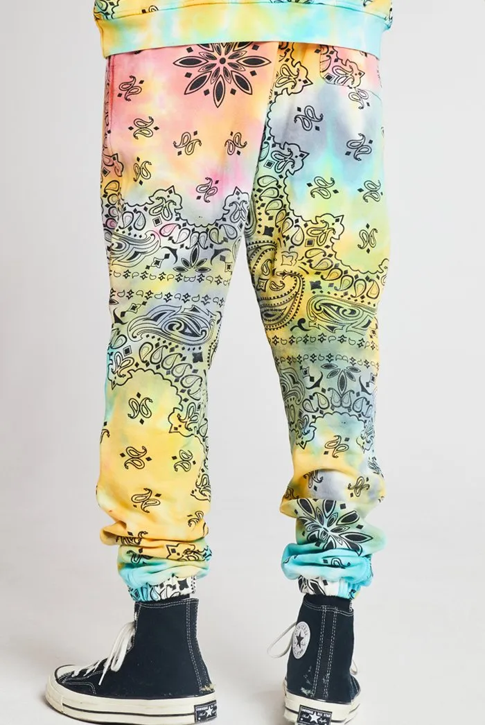 Paisley Printed Tie Dye Jogger