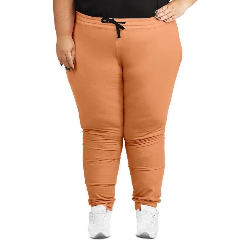 Pastel Orange Joggers | Unisex | with PLUS sizes | Bright Pastel Orange | C0M45Y60K0