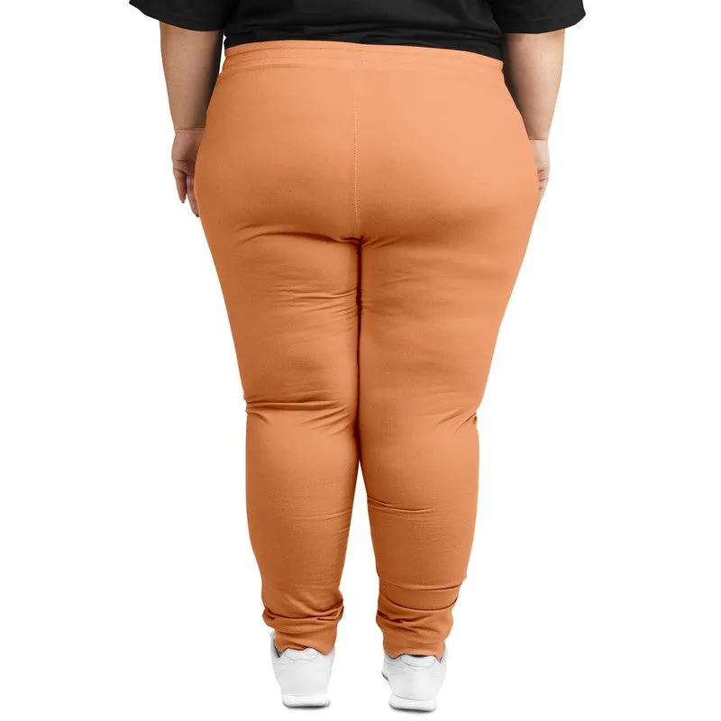 Pastel Orange Joggers | Unisex | with PLUS sizes | Bright Pastel Orange | C0M45Y60K0
