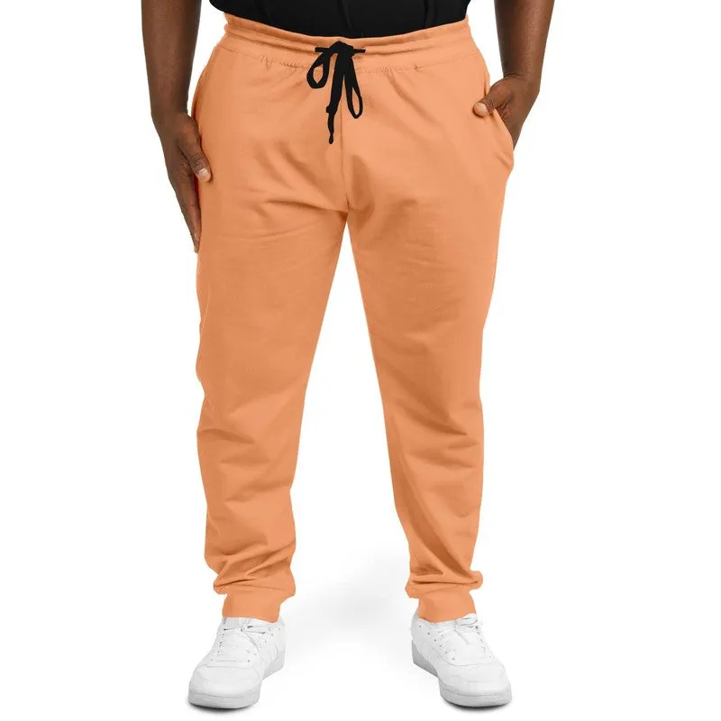 Pastel Orange Joggers | Unisex | with PLUS sizes | Bright Pastel Orange | C0M45Y60K0