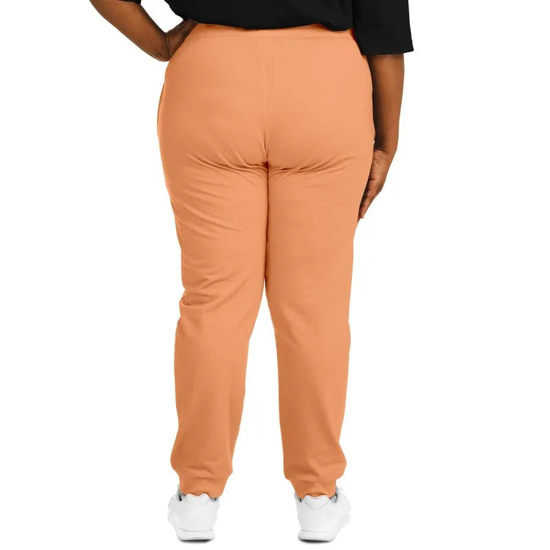 Pastel Orange Joggers | Unisex | with PLUS sizes | Bright Pastel Orange | C0M45Y60K0