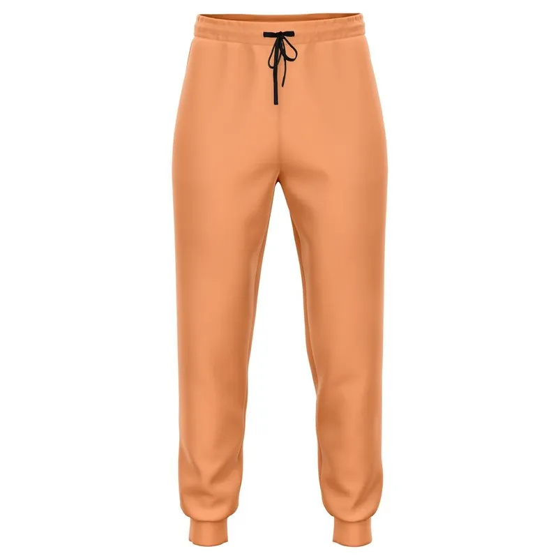 Pastel Orange Joggers | Unisex | with PLUS sizes | Bright Pastel Orange | C0M45Y60K0