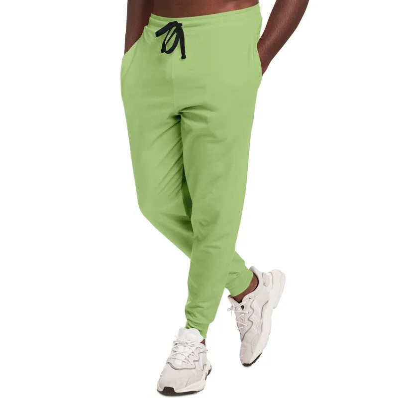 Pastel Warm Green Joggers | Unisex | with PLUS sizes | Bright Pastel Warm Green | C30M0Y60K0