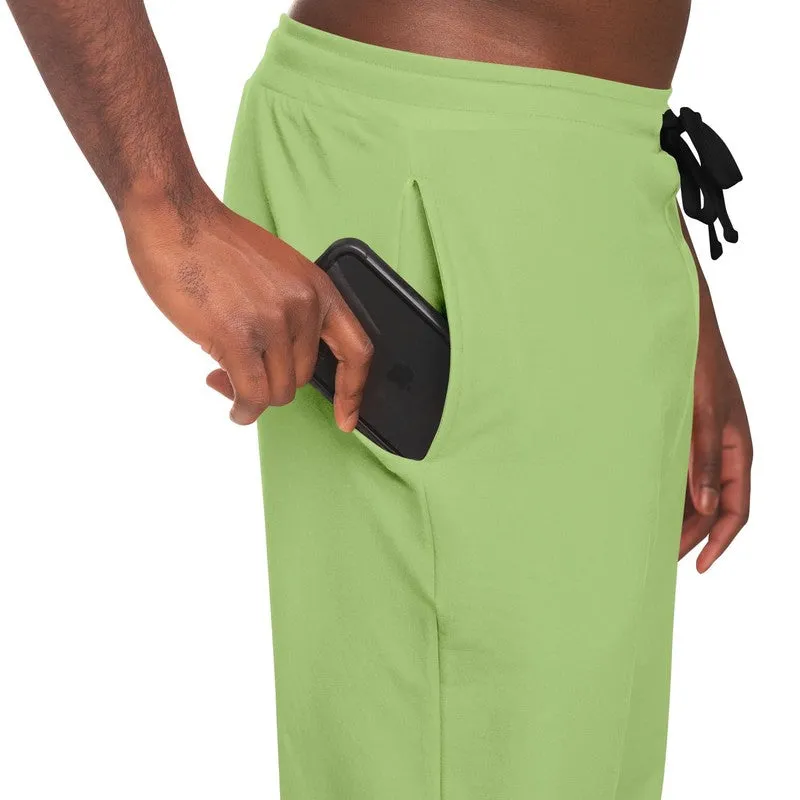 Pastel Warm Green Joggers | Unisex | with PLUS sizes | Bright Pastel Warm Green | C30M0Y60K0