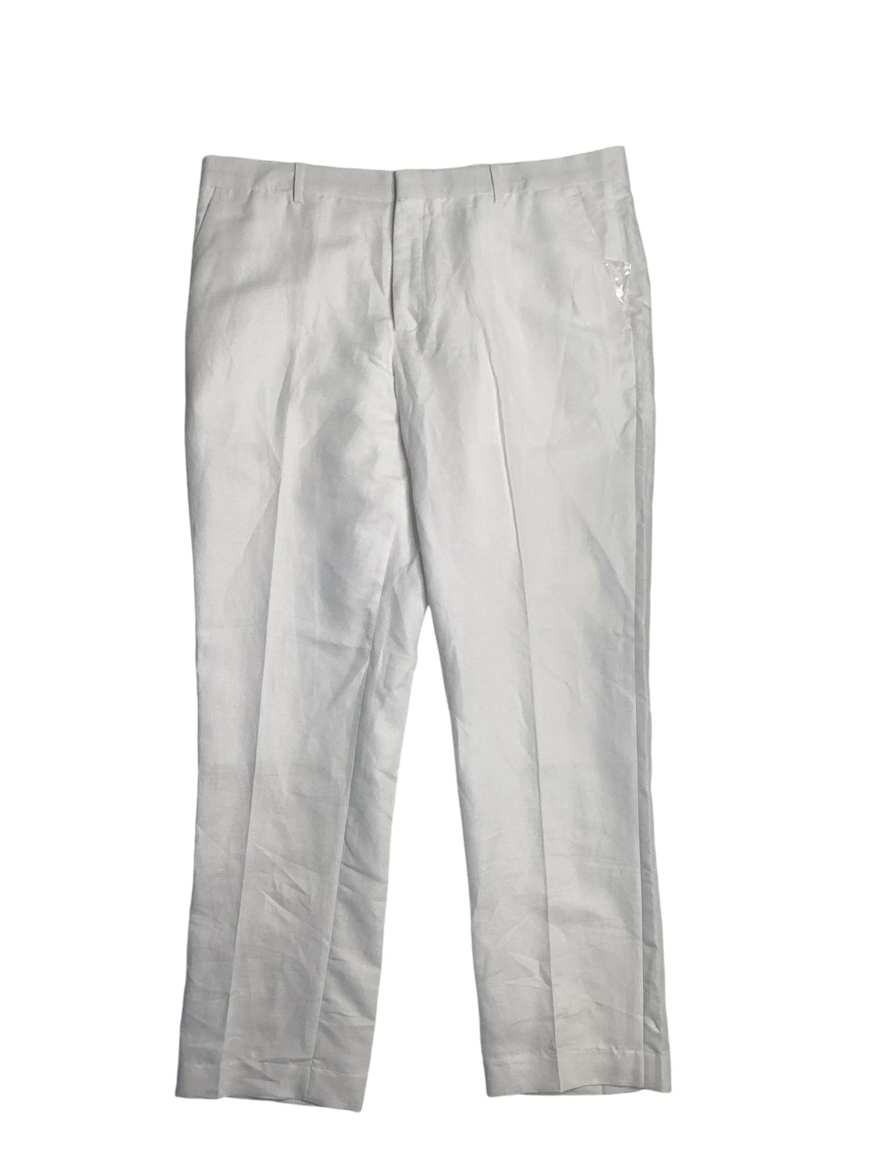 Perry Ellis Mens Regular fit Dress Pants 32 / 32 White Solid