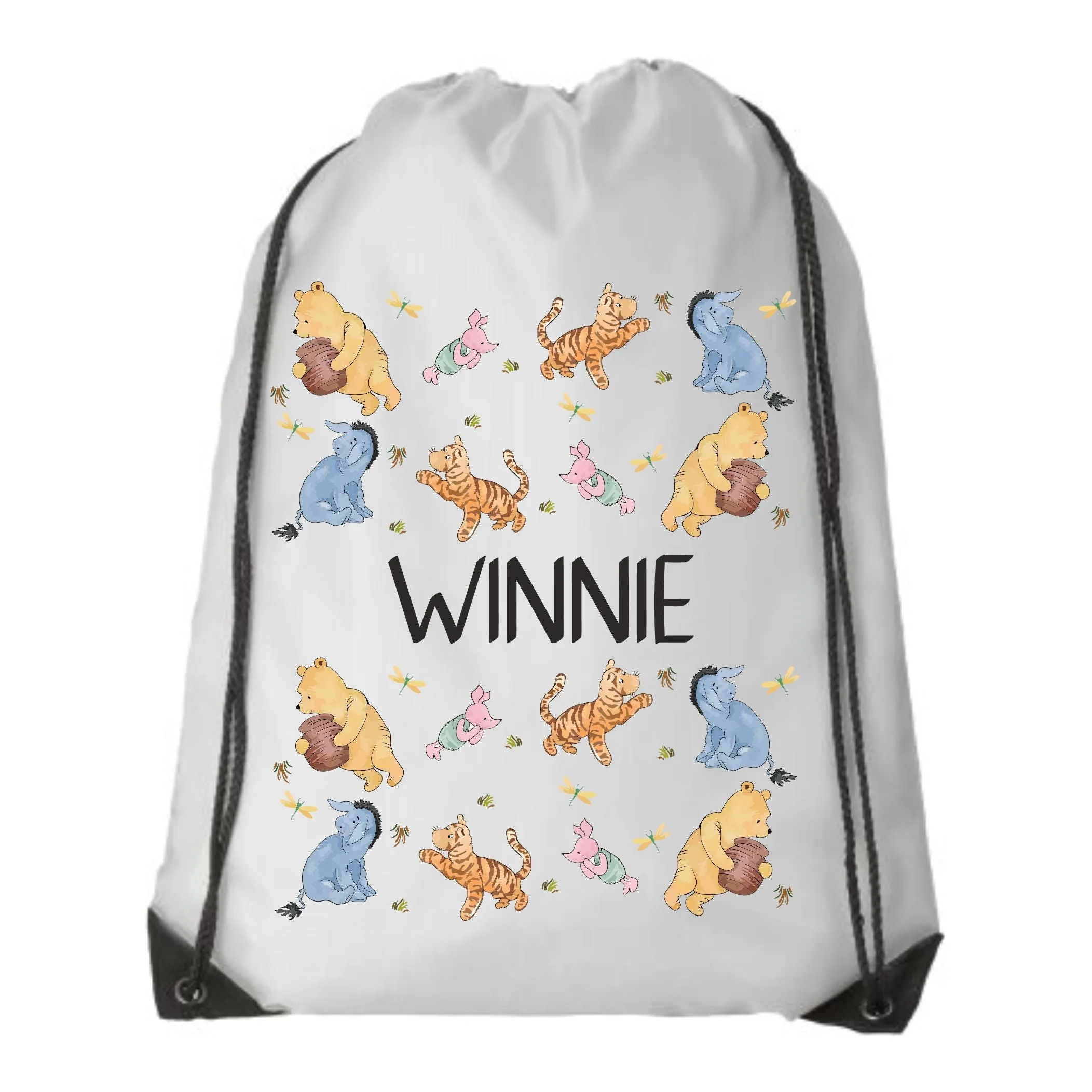 Personalised Winnie the Pooh Pencil Case - Linen Bag, Make up bag, Purse