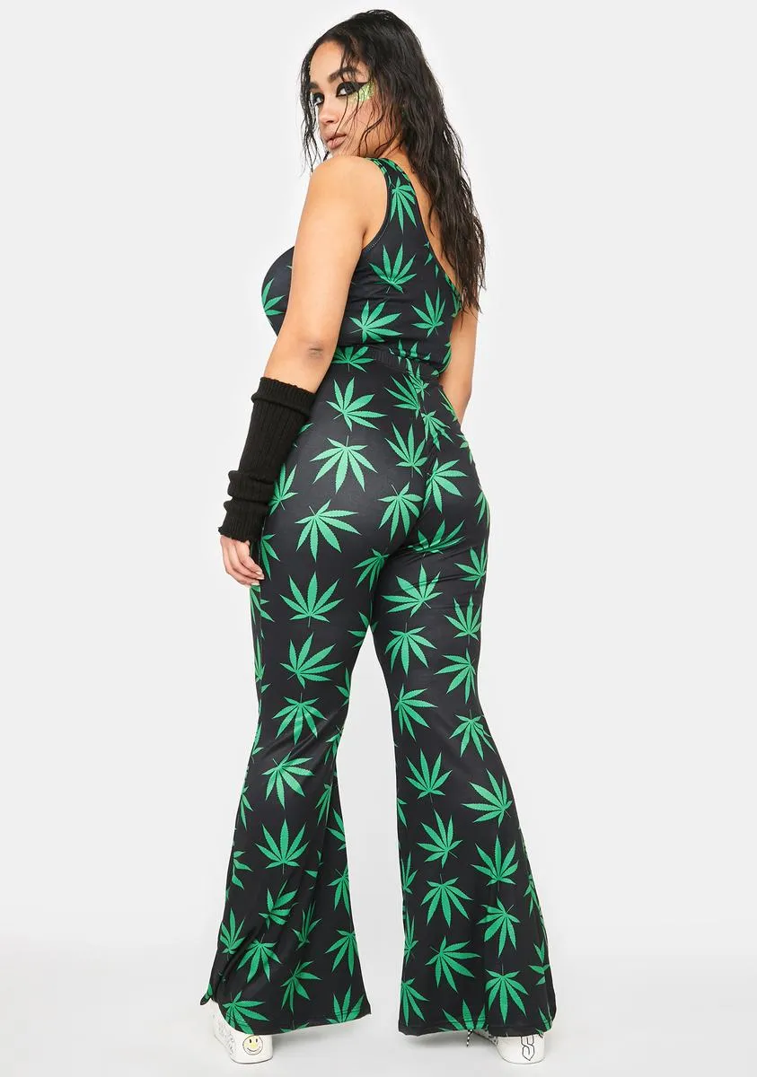 Plus Grazing In The Grass Flare Pants