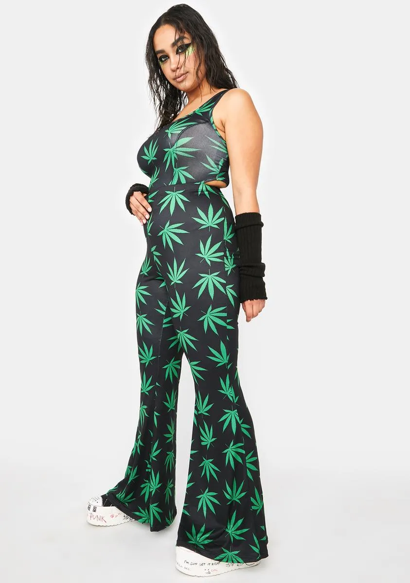 Plus Grazing In The Grass Flare Pants