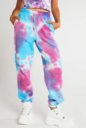 Purple & Blue Tie Dye Joggers