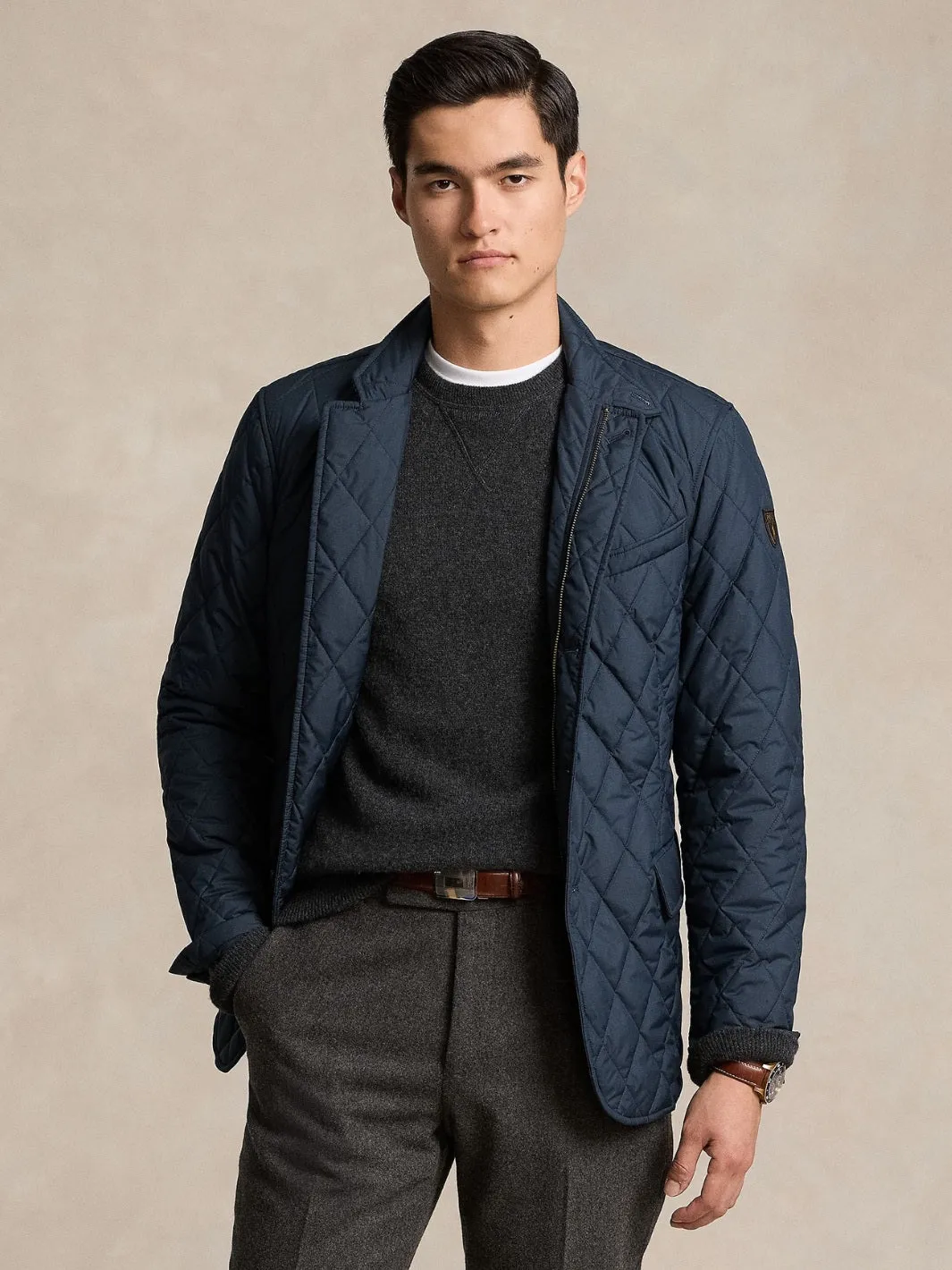QUILTED JACKET Marine
