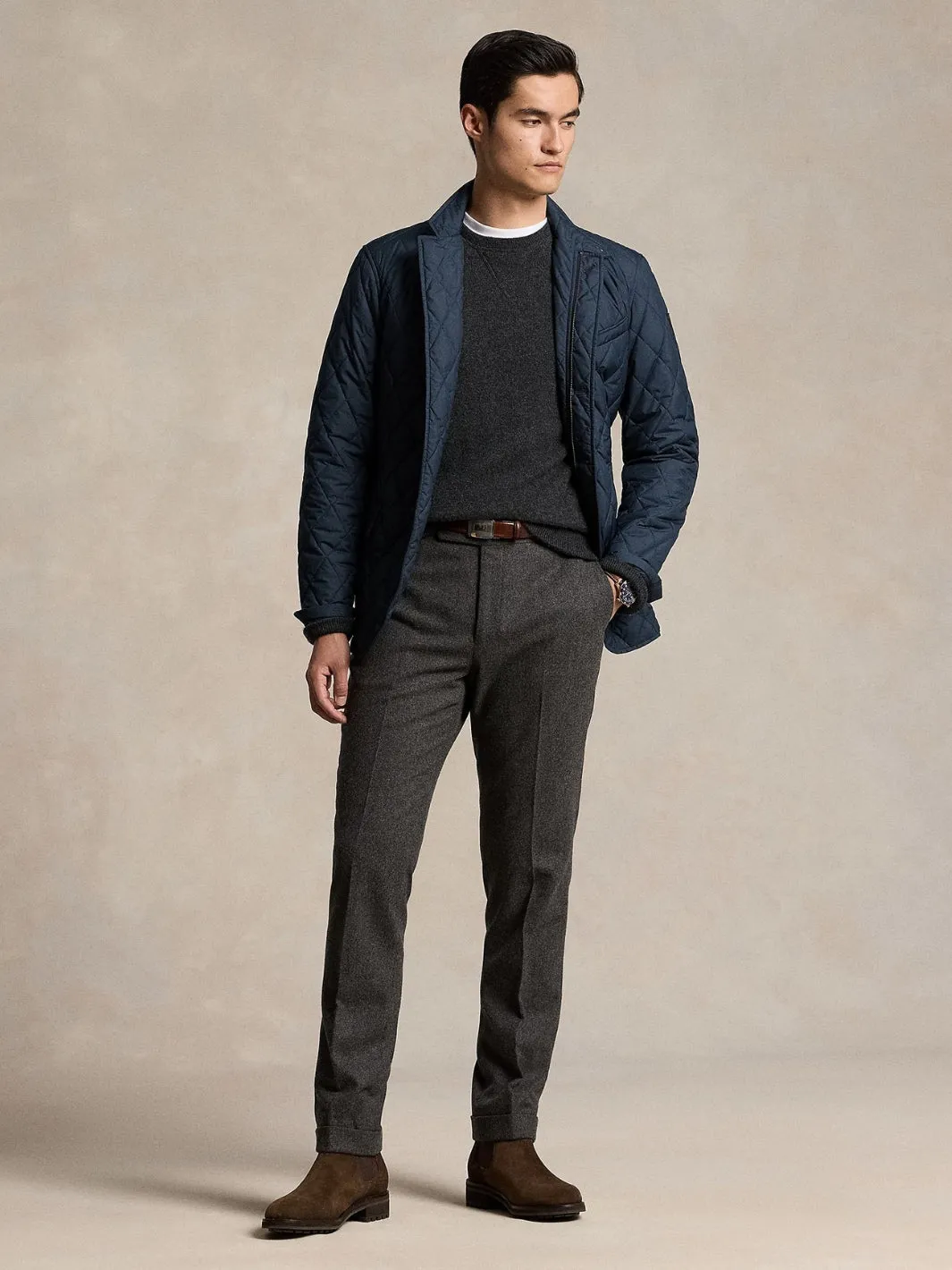 QUILTED JACKET Marine