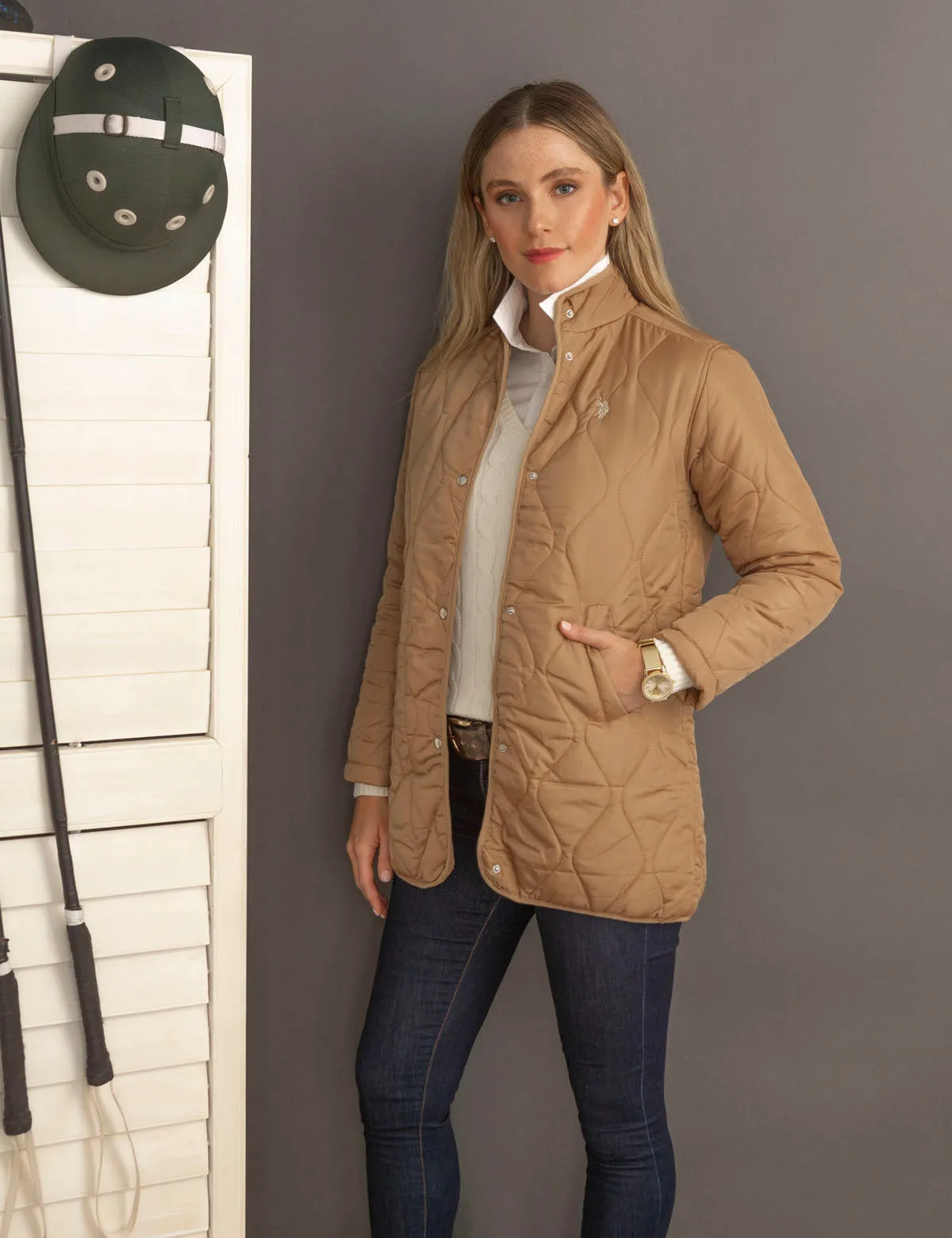 QUILTED JACKET WITH SNAPS