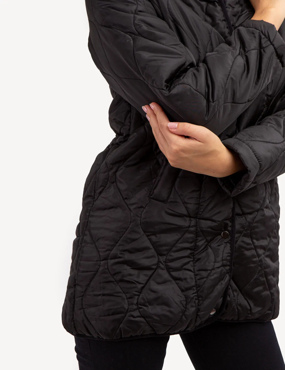 QUILTED JACKET WITH SNAPS