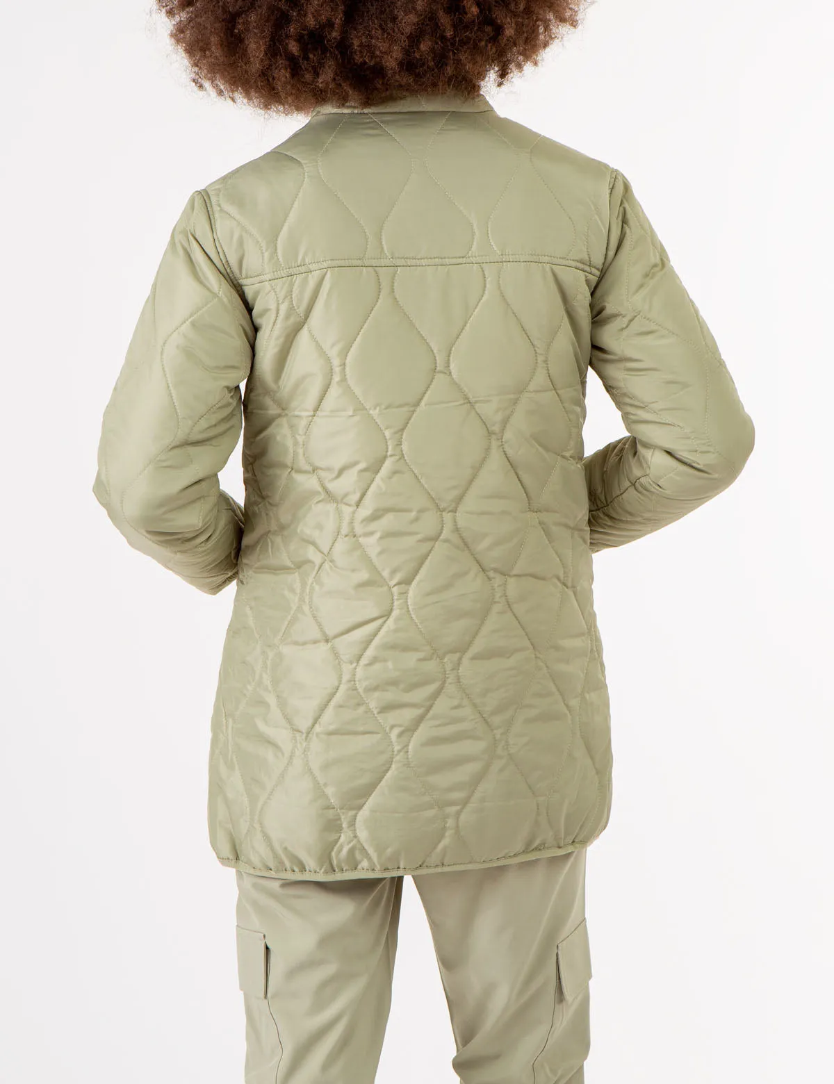 QUILTED JACKET WITH SNAPS