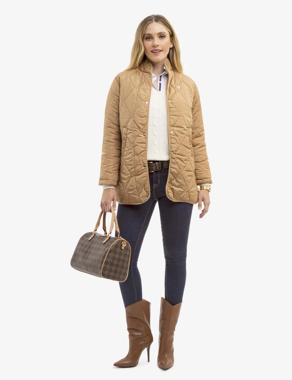 QUILTED JACKET WITH SNAPS
