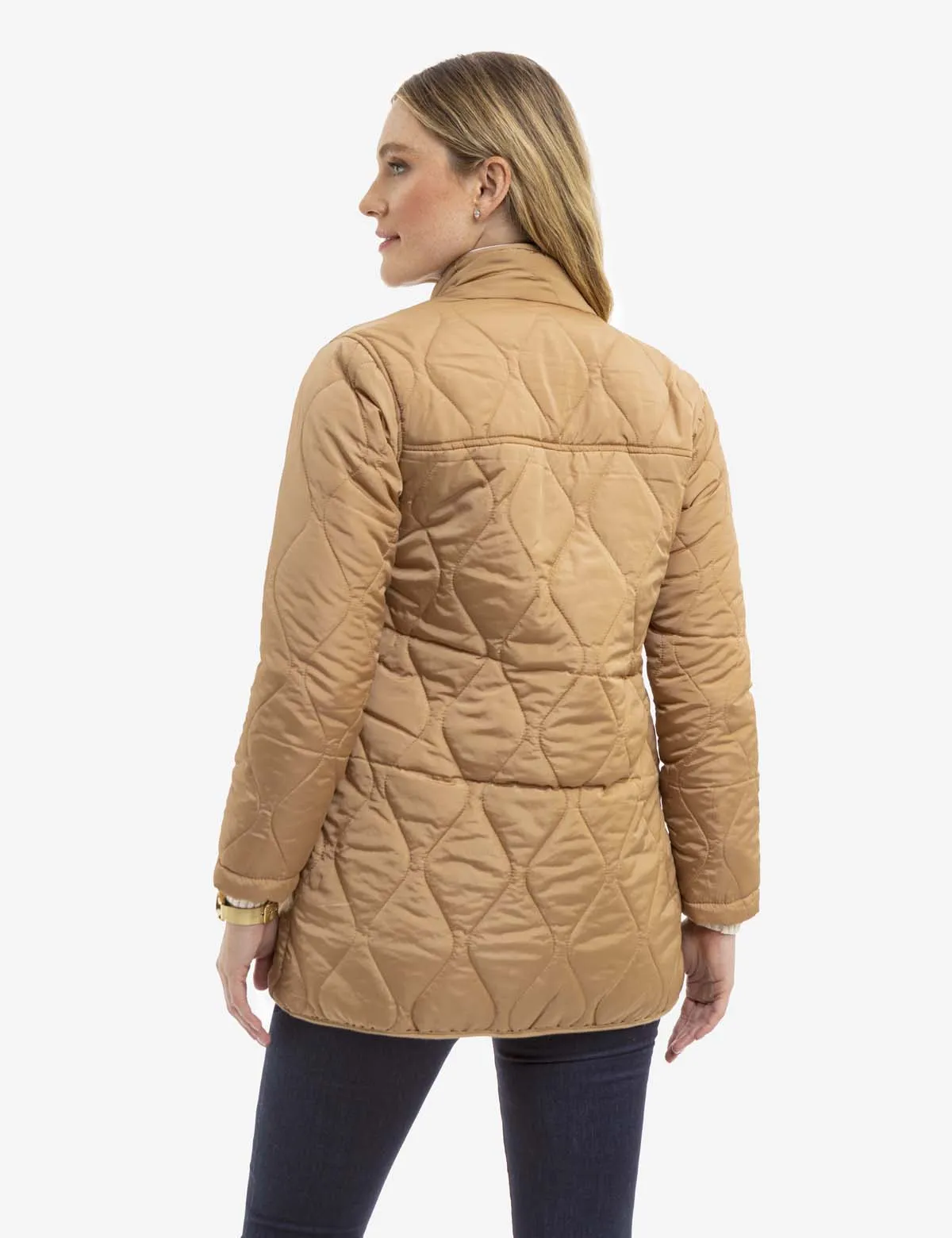 QUILTED JACKET WITH SNAPS