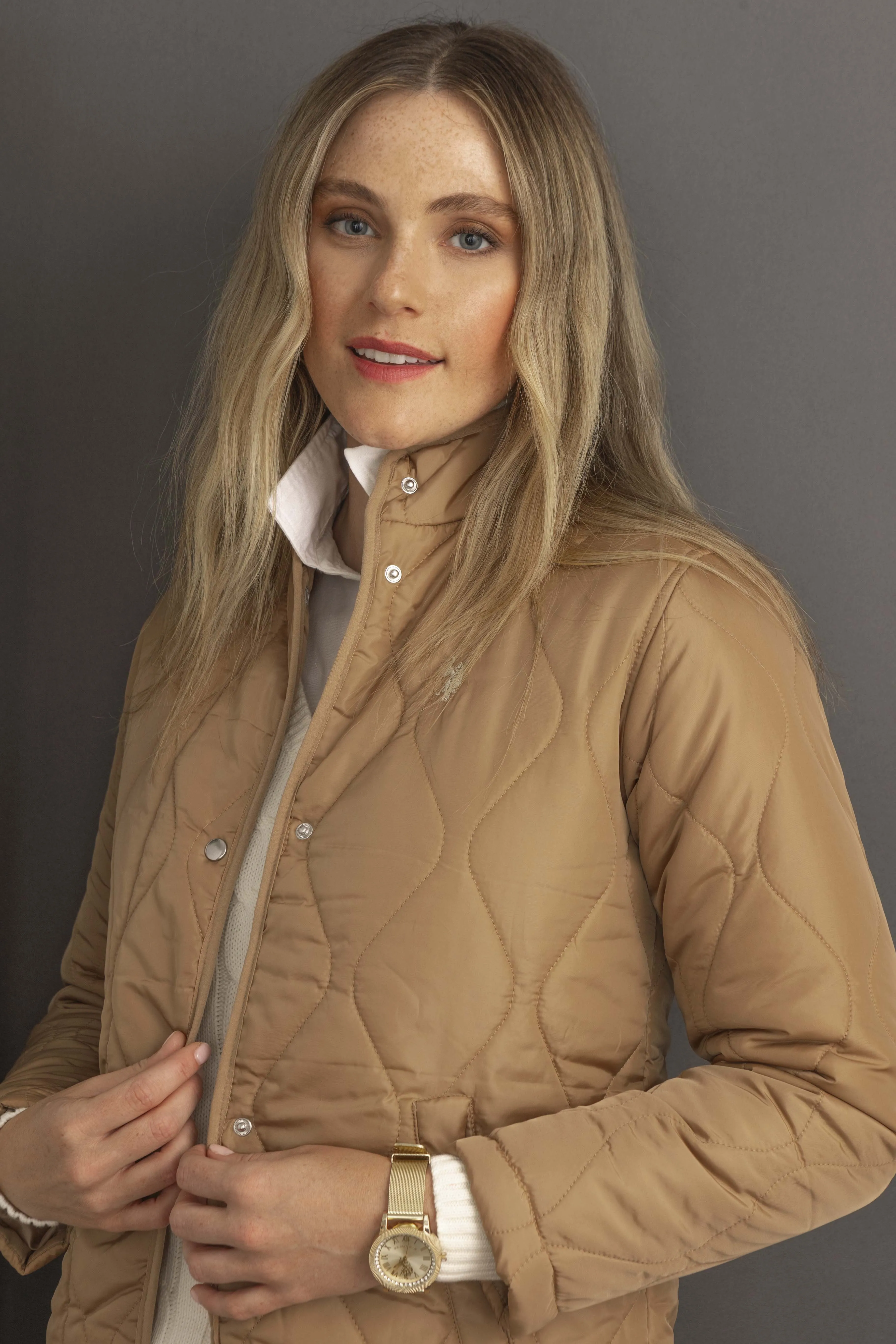 QUILTED JACKET WITH SNAPS