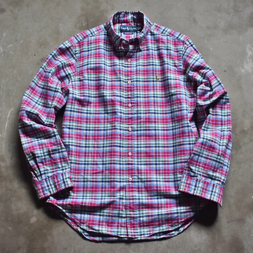 Ralph Lauren/ラルフ ローレン “CLASSIC FIT” チェック ボタンダウンシャツ　230428