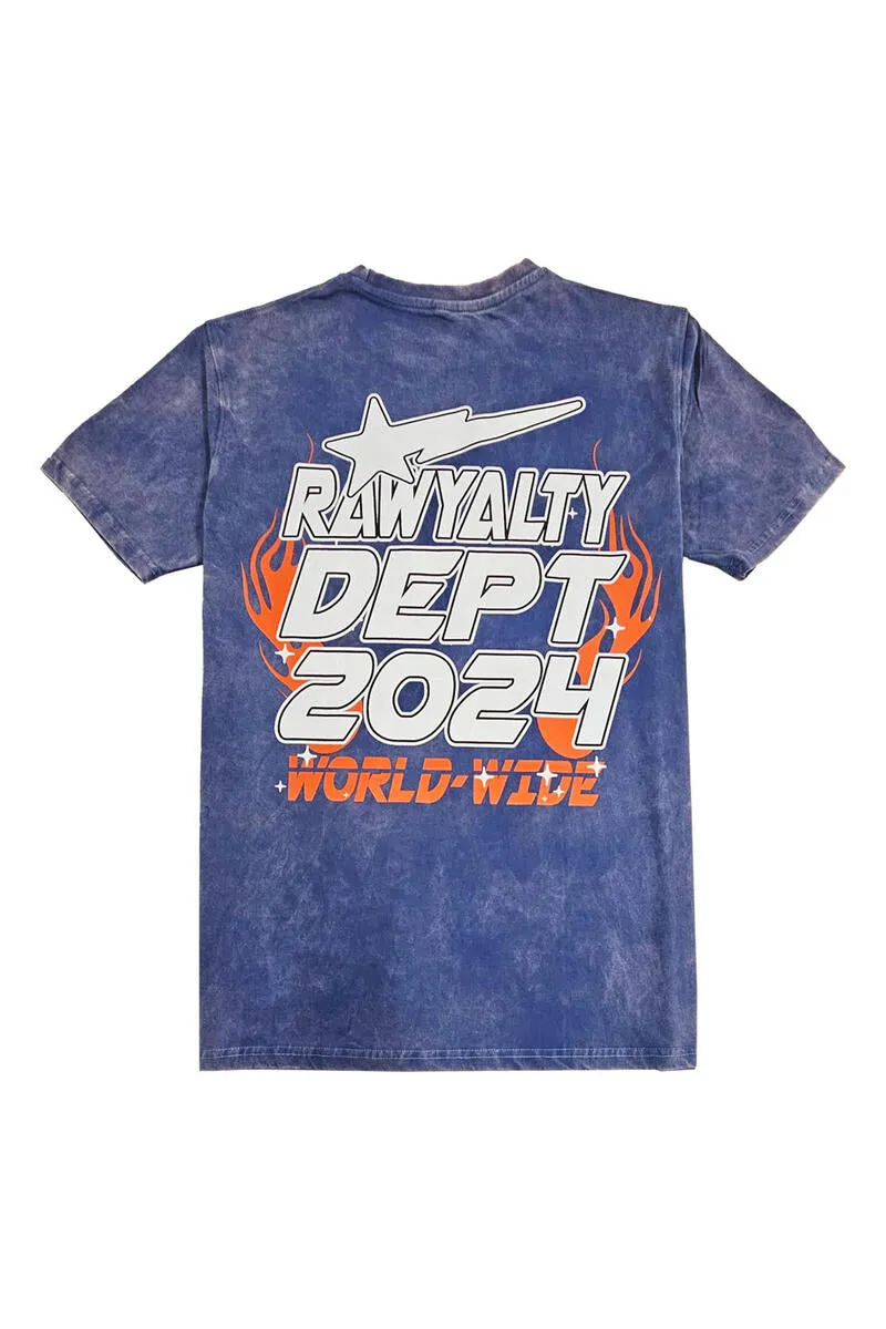 Rawyalty - Dept 24 T-shirt Blue Wash
