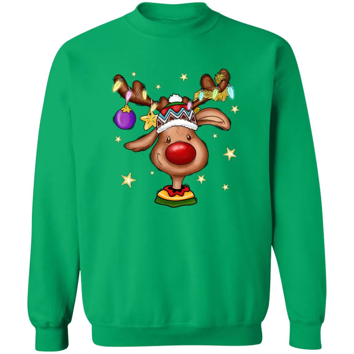 Reindeer Crewneck Pullover Sweatshirt