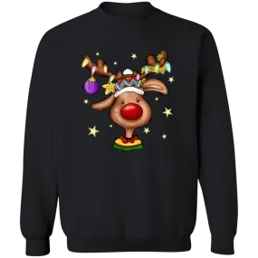 Reindeer Crewneck Pullover Sweatshirt