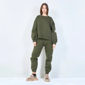 Relaxed-fit sweatshirt and jogger set wholesale