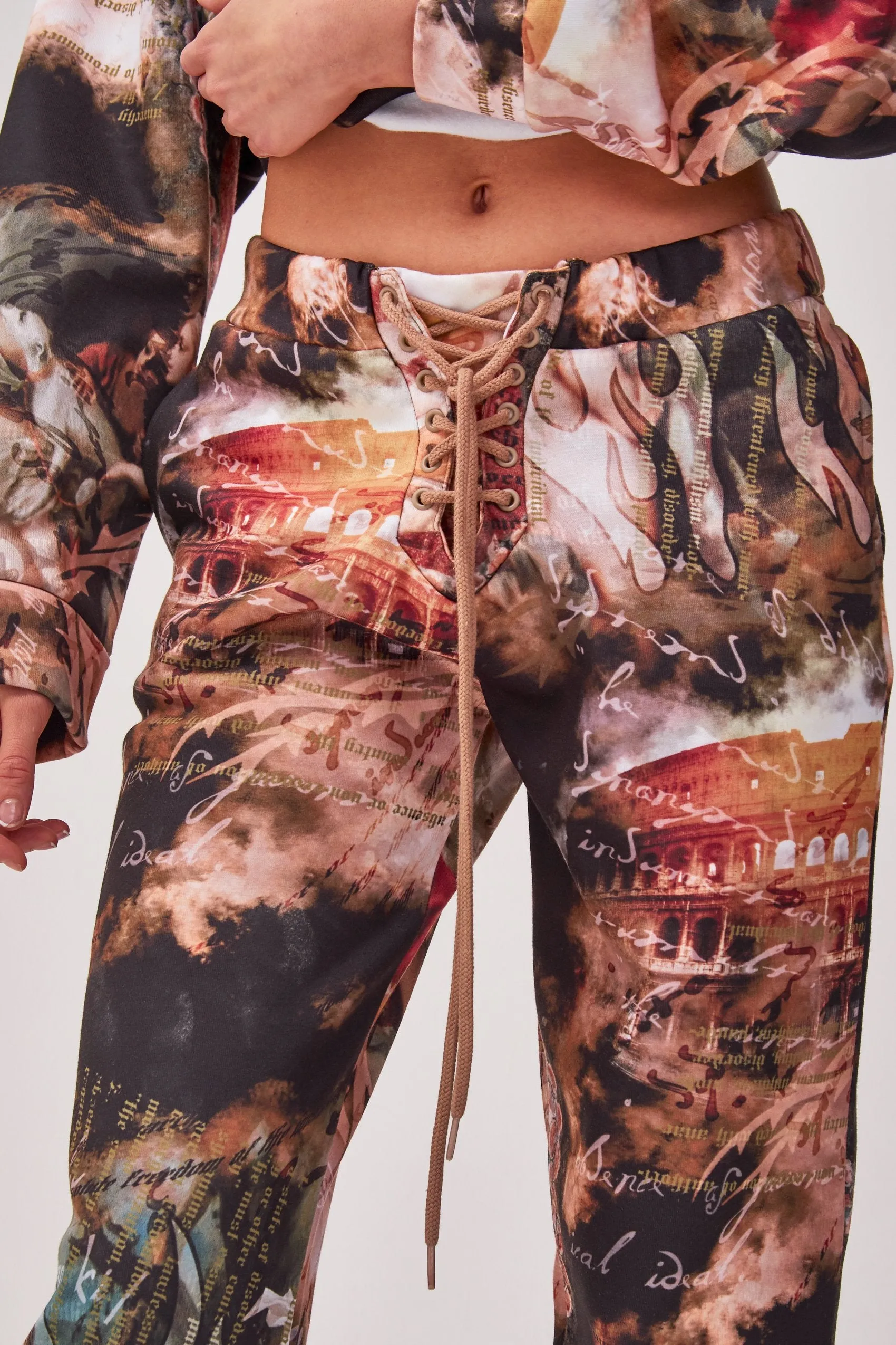 Renaissance Script Print Joggers