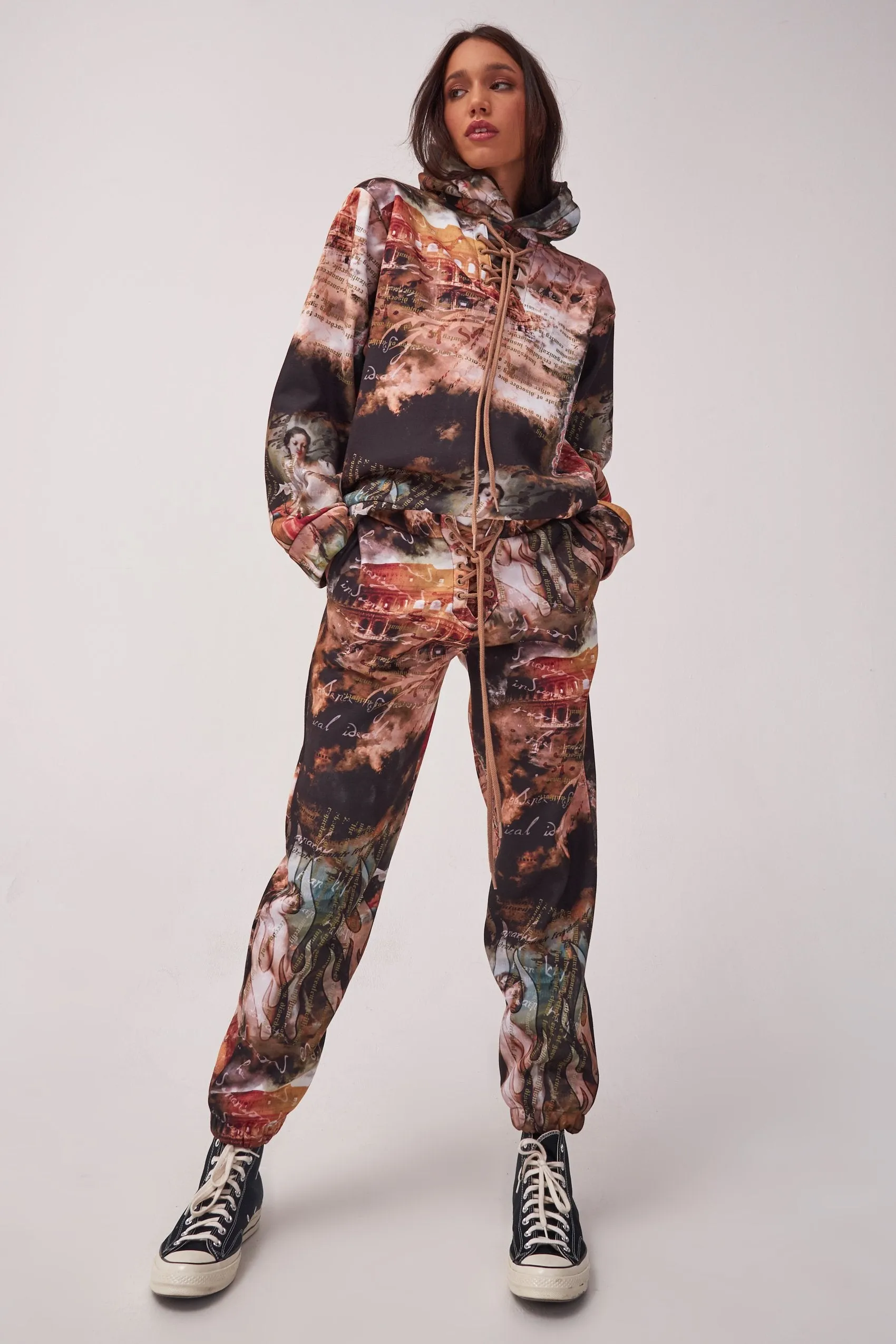Renaissance Script Print Joggers