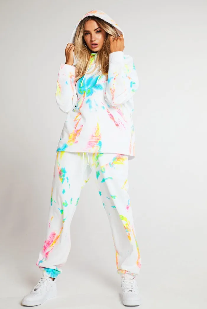 Reverse Rainbow Tie Dye Joggers