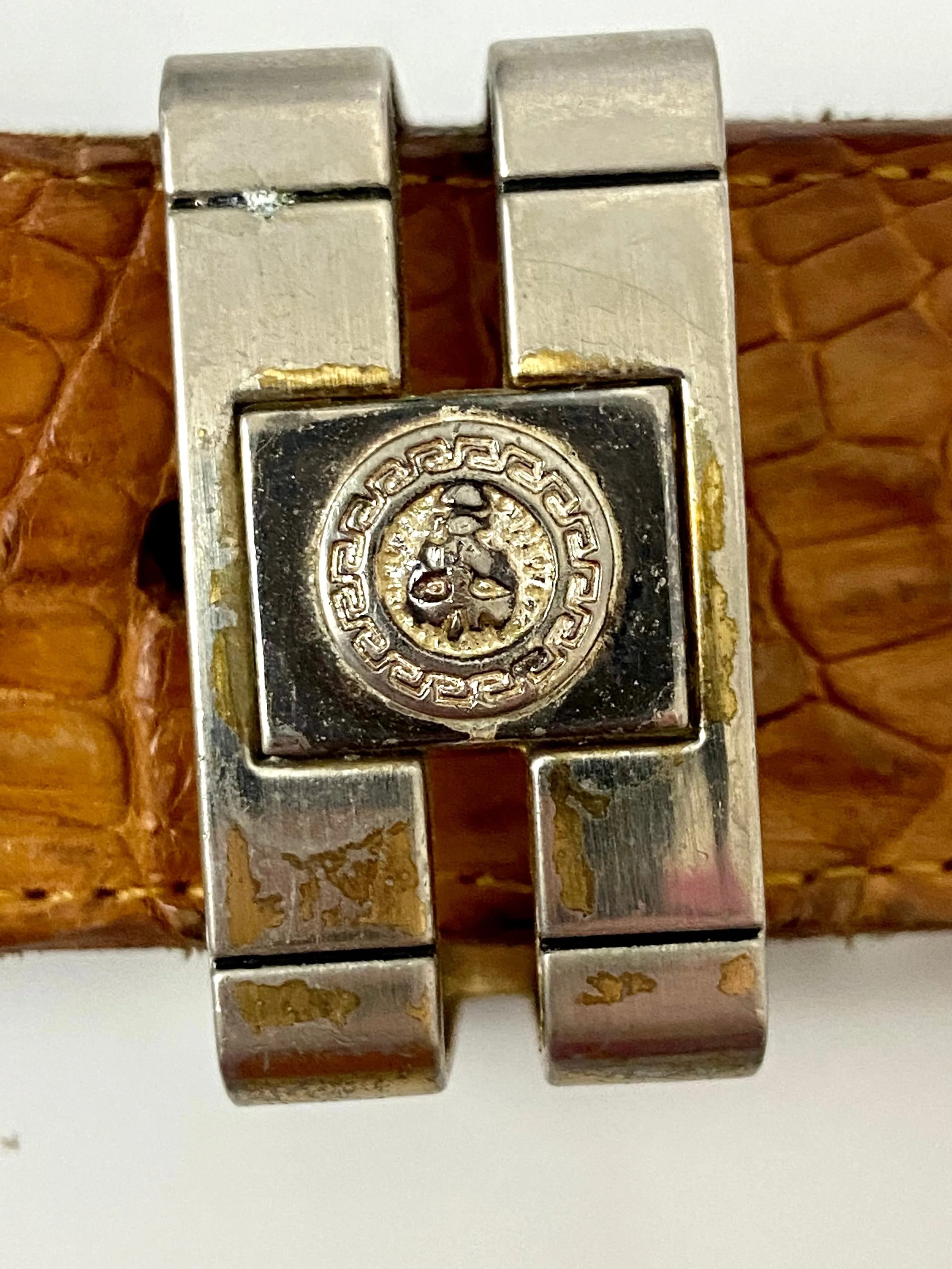 Reworked Vintage Leather Chain Belt