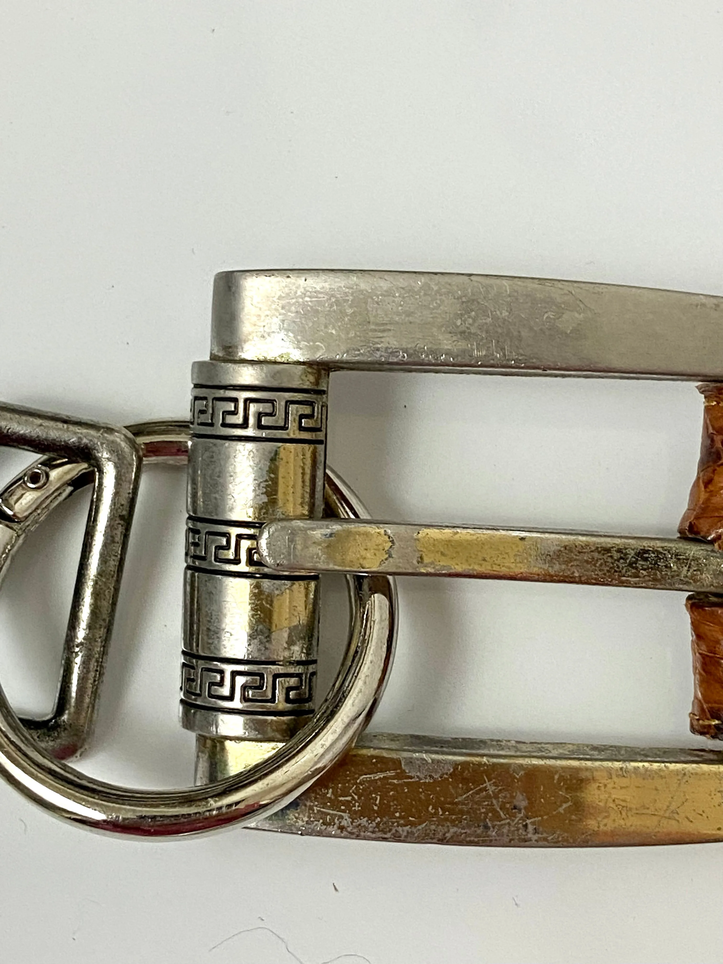 Reworked Vintage Leather Chain Belt