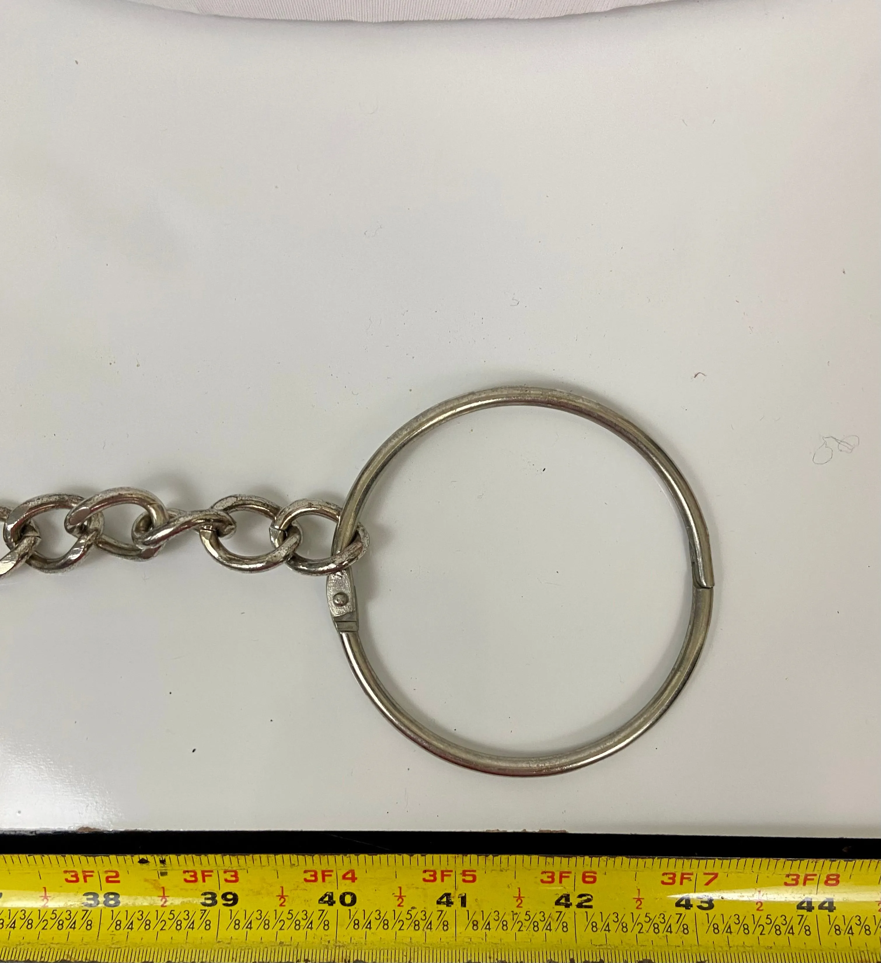 Reworked Vintage Leather Chain Belt