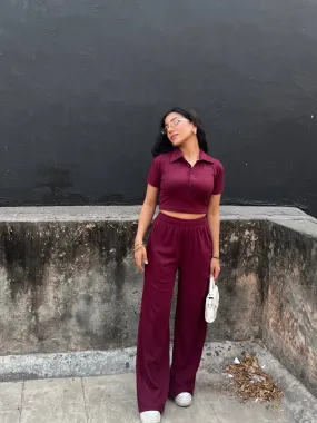 RIB Wine Crop  Co-ord
